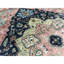 Tapis bleu et rouge noué à la main de haute qualité-106951625