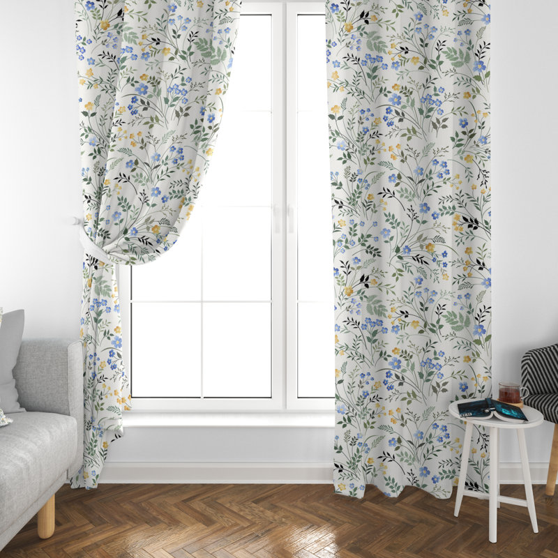 Jihane Room Darkening Curtain Pair, 20" W x 61" L