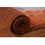 Tapis de couloir orange orange noué à la main 3 x 10