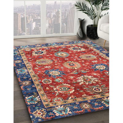 Tapis abstrait 10087 lavable à la machine 4087