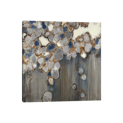 Indigo Oyster Shells by Liz Jardine - Wrapped Canvas Giclee Art Print