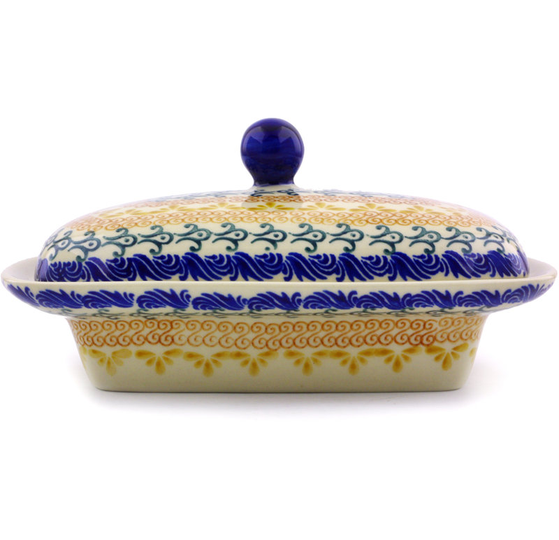 Polmedia Autumn Swirls Butter Dish