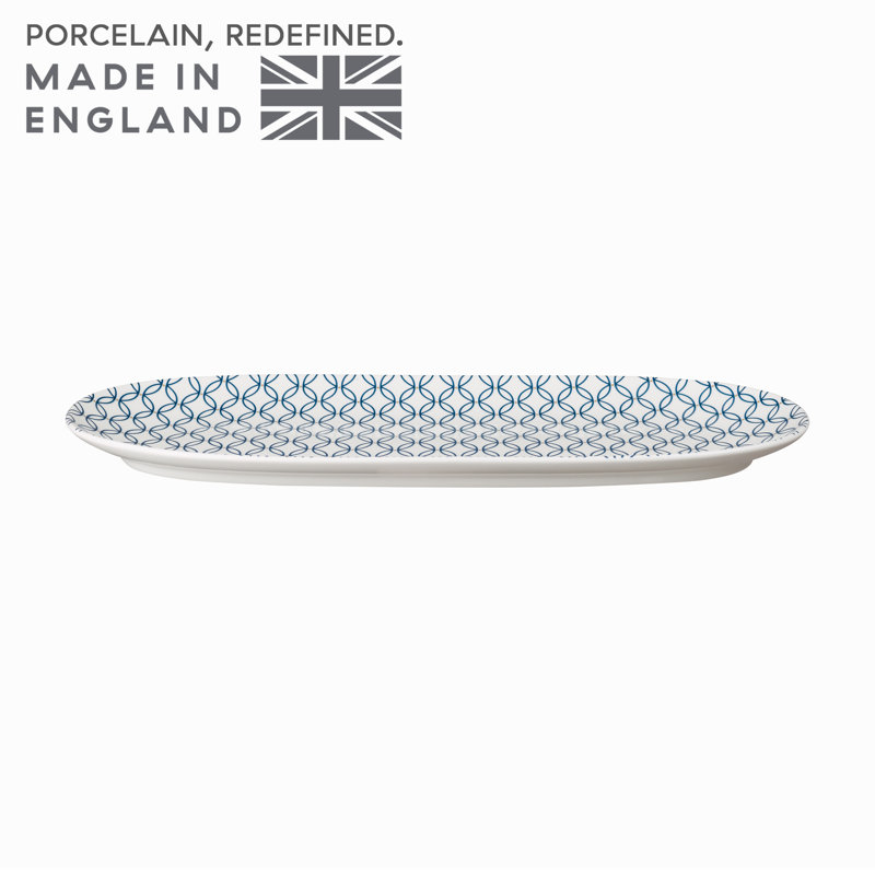 Porcelain Modern Deco Large Platter