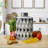 Mikasa Black And White Diamond 10.5 in. Ceramic Canister