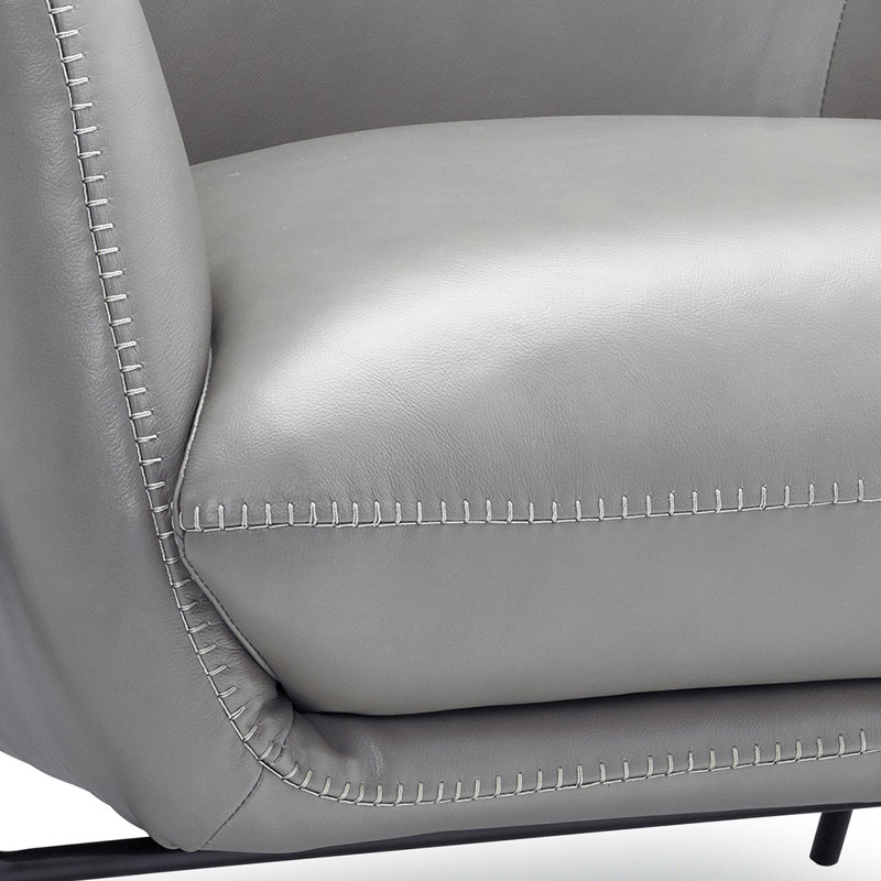 Cherish 27" Wide Top Grain Leather Armchair
