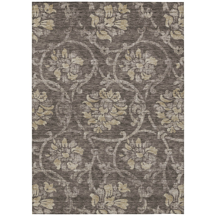 Sudais Washable Floral Rug