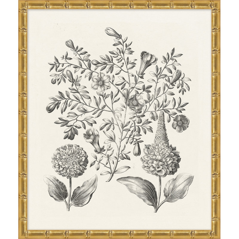 Bessler Study Neutral 5' Framed Graphic Art Print on Glass