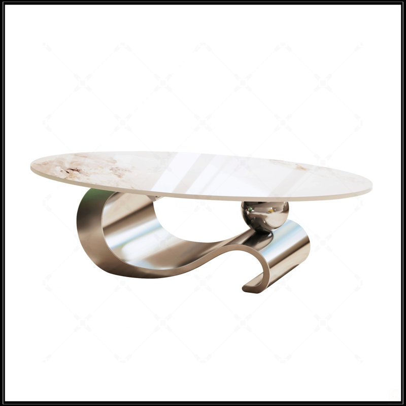 Table basse 49,2 po, Brun