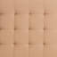 Tête de lit rectangulaire capitonnée Lucid, simple / simple TG, beige