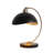 Luna Bella Mini Accent Table Lamp - Weathered Brass, Matte Black, Black Marble Base, Dimmer Switch