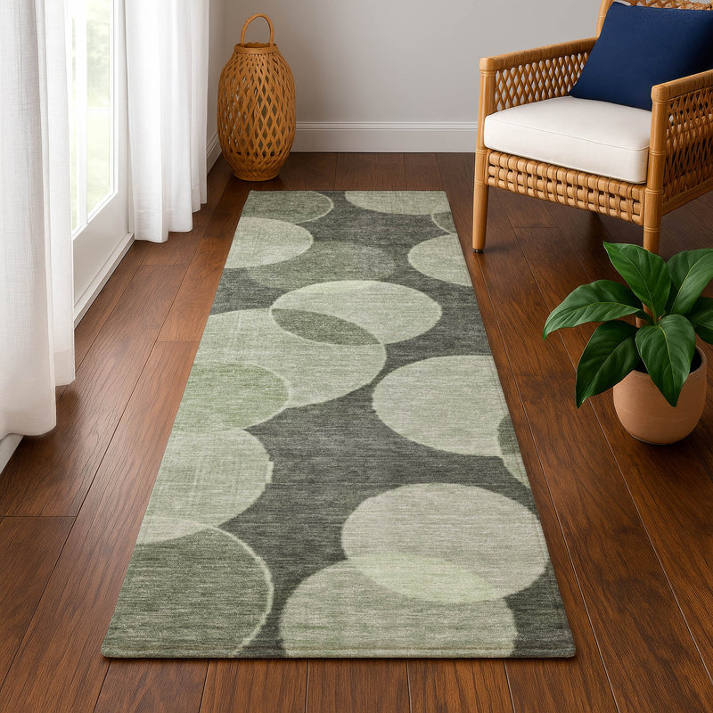 Premium Machine Washable Lubbers AMF1751 Geometric Rug, Runner 2'3" x 7'6"