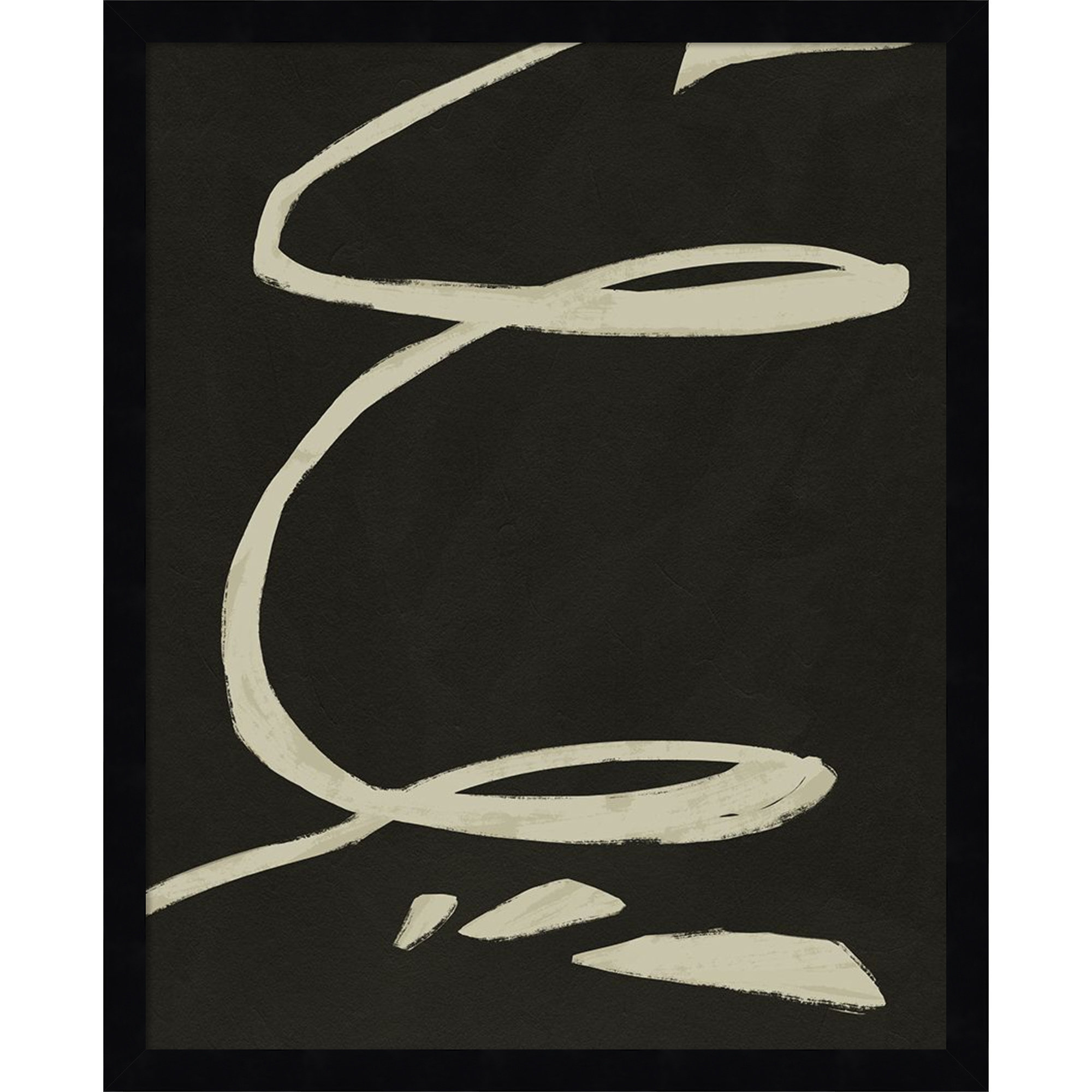 Neutral Spring III by Jacob Green, Black, 21" H x 17" W x 1" D