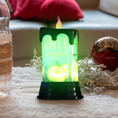 Veille de bougie électronique d'Halloween