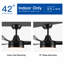 42'' Ceiling Fan with LED Lights