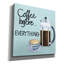 Art mural sur toile Winston Porter «Coffee Avant Tout Bleu» par Kathleen Parr-1800034612
