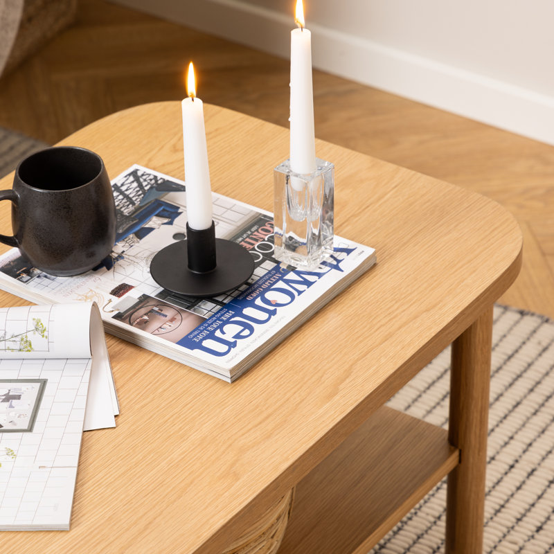 Nanciann Four Leg Coffee Table with Storage