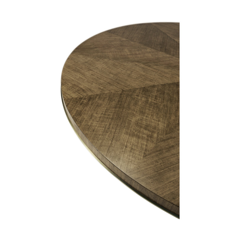 Barcelona Round Walnut Wood Dining Table