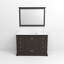 Meuble-lavabo simple l 48 po x P 22 po Dukes et miroir 46 po Dukes-2091902026-2091902029