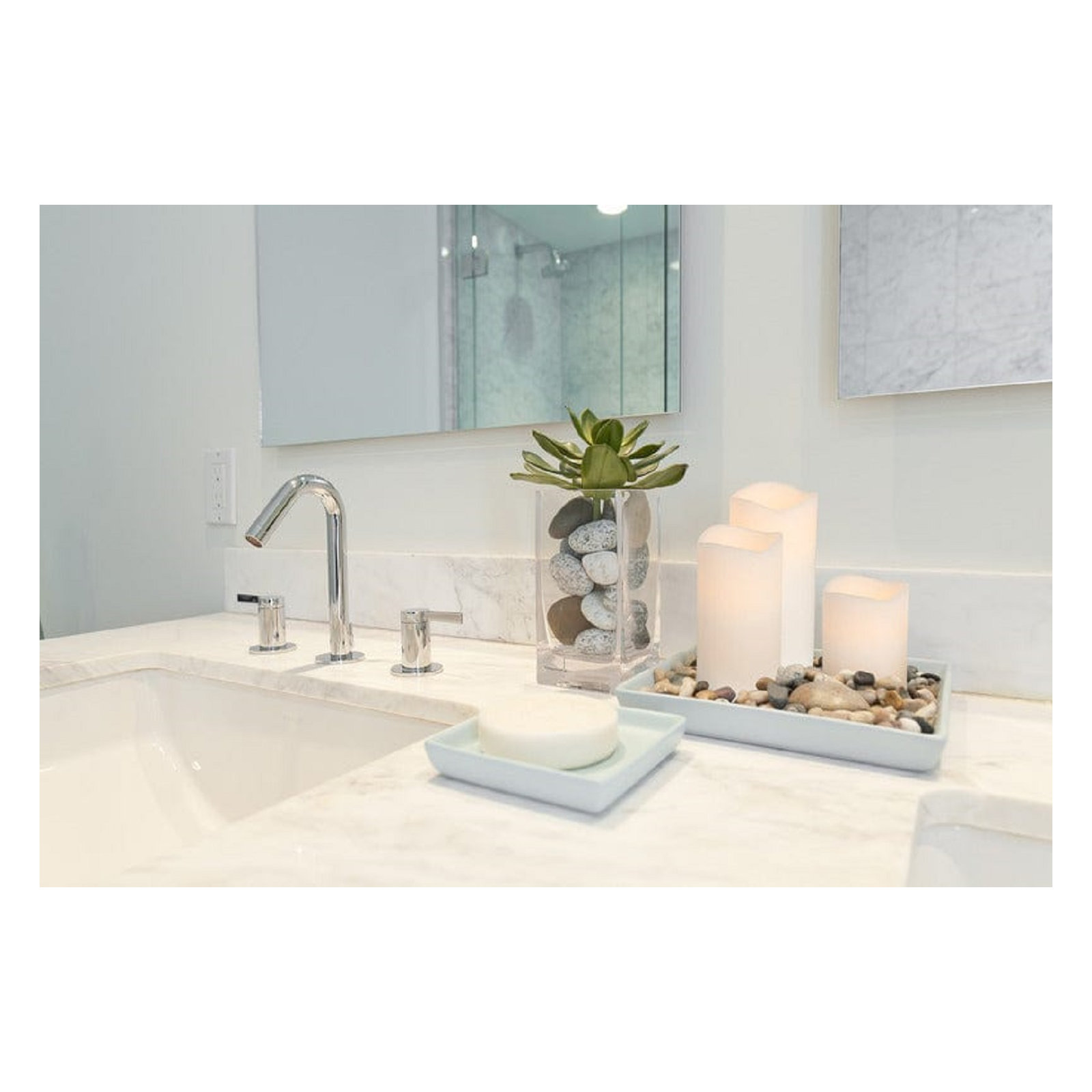Unscented Pillar Candle Set, 5