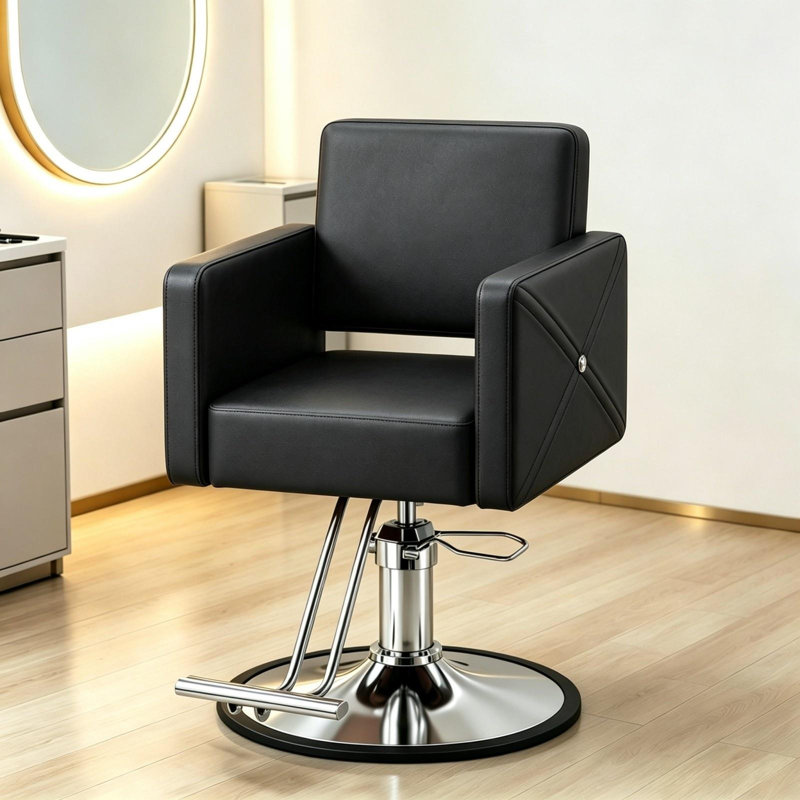 Fauteuils de coiffeur pour coiffeur, noir, Noir