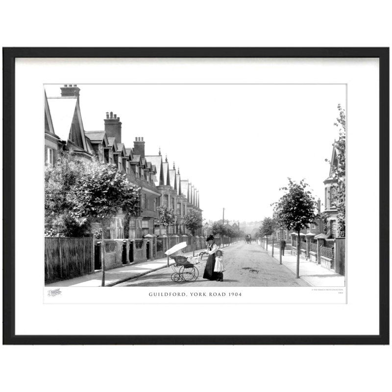 Guildford, York Road 1904 by Francis Frith - Single Picture Frame Print, 40cm H x 50cm W x 2.3cm D