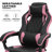 Reclining Computer Chair with Footrest & Detachable Lumbar Support 360 Degree Swivel-183082435