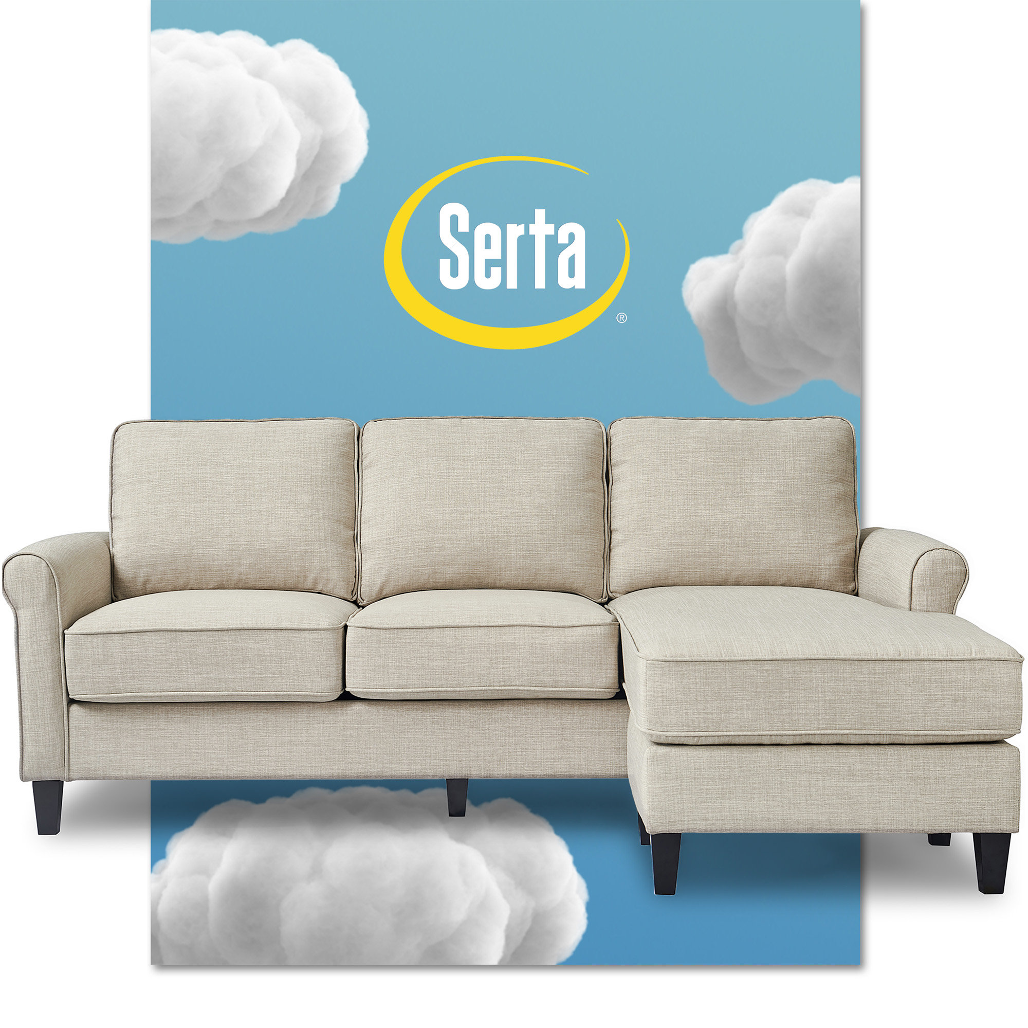 Serta harmon reversible sectional sofa discount