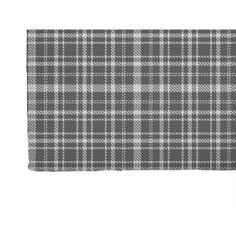 Rocky Tartan Kids Play Mat, Navy, Rectangle 24" x 36"