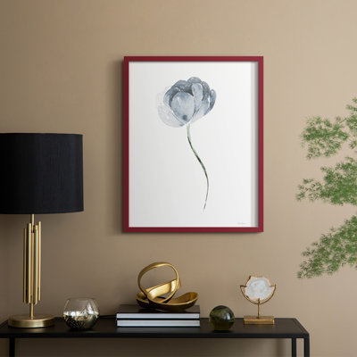 Tulipe II, reproduction encadrée - bois massif