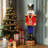 3FT Lighted Nutcracker Soldier  in Red, Battery Operated Christmas Decoration-1011318514