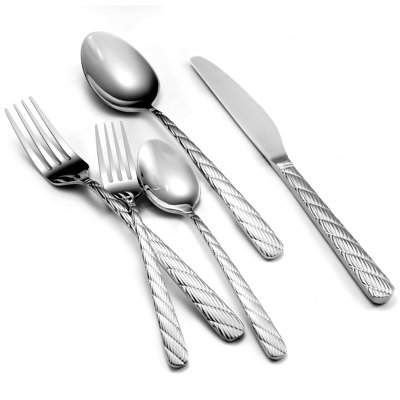 30 Pieces Flatware Set Service for 6, 18/10 Premium Stainless Steel -  Everly Quinn, 1FCA4520A1FF458F893BC53D2A4C9633