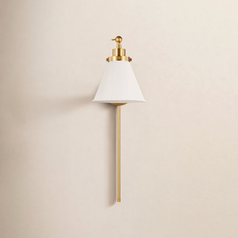 Wellfleet 1 - Light Swing Arm, Gold, White
