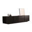 Meuble télé moderne en bois massif noir-1441761567