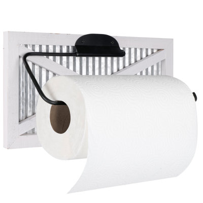 Cracraft Wall Mount Rustic Farmhouse Paper Towel Holder