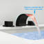 Robinet de salle de bain à cascade à large poignées Arlennart-93491169
