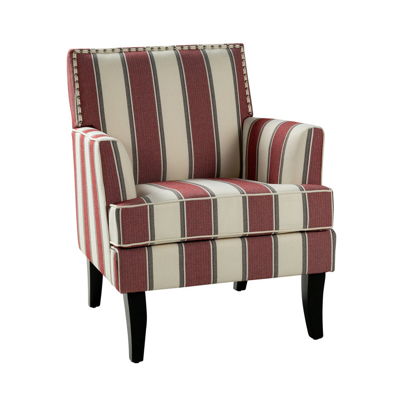 Fauteuil Aguilar, Sergé à rayures rouges