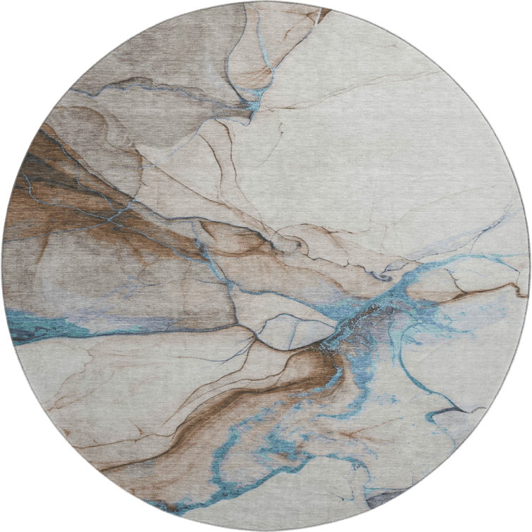 Premium Machine Washable Mehara AMF1690 Abstract Rug