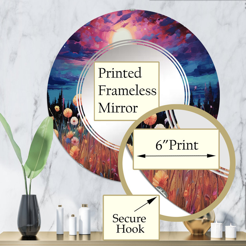 Fontclair Circle Wall Mirror, 32" x 32"
