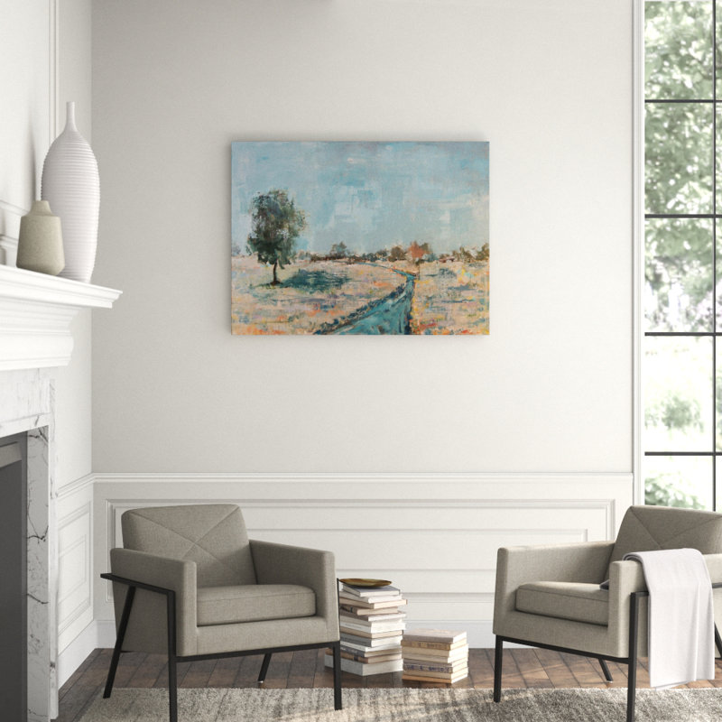 Landscape & Nature Print, 21.5" H x 25.5" W x 1.75" D, White Framed Canvas