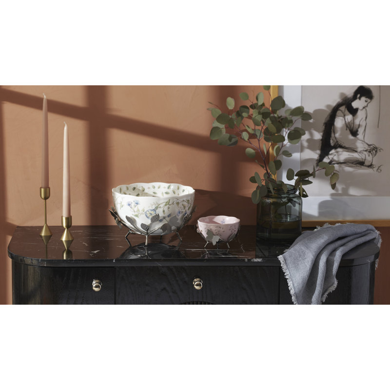 Butterfly Meadow Bowl with Stand