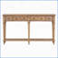 Table basse vintage en bois de pin avec 4 tiroirs Tablette ouverte - Facile à nettoyer, peu encombrante pour le vestibule du salon-1903609945