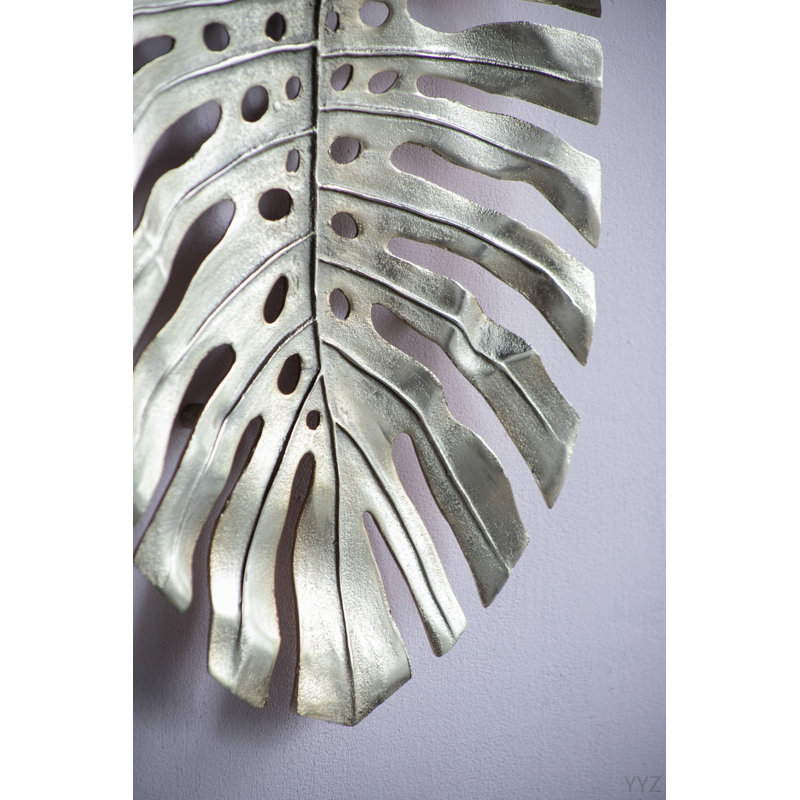 Gold Monstera Leaf Wall Décor