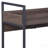 Walnut & Black Finish Serving Cart