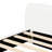 White Upholstered Boucle Queen Bed - Stable Frame, Comfortable, Fabric
