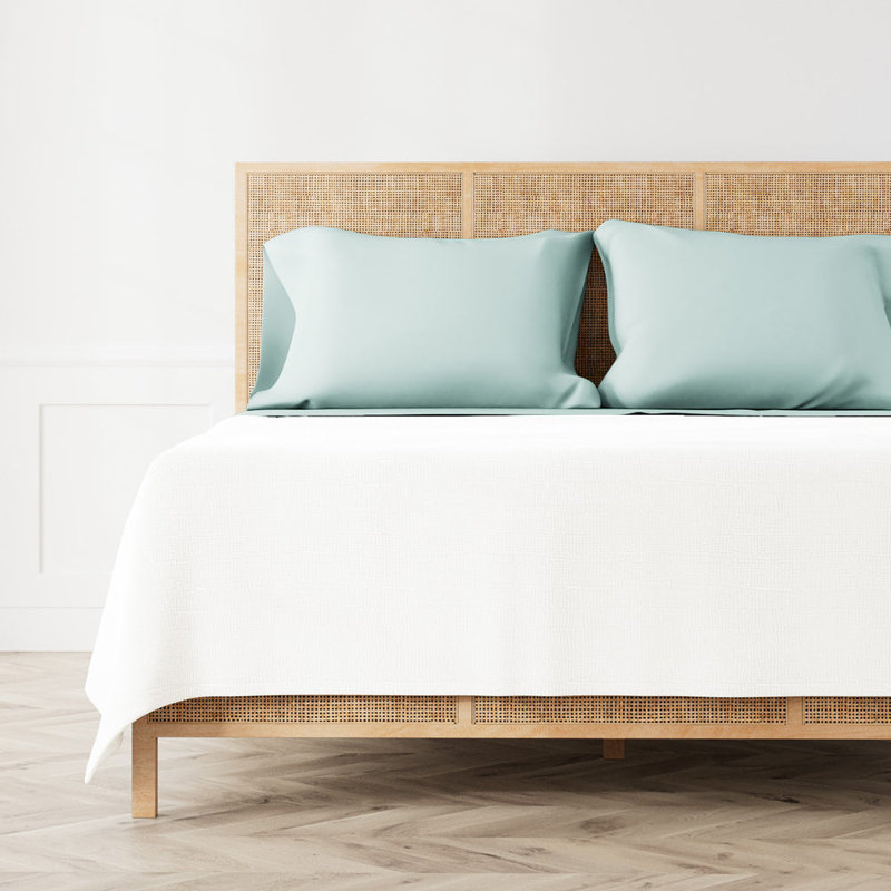 Ready-to-Bed TENCEL Sheet Set, Aqua, Twin Sheet Set with 1 Pillowcase