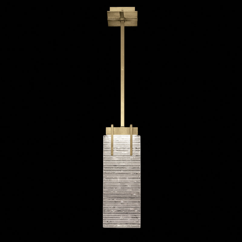 Terra 2 - Light LED Pendant, 21" H x 7.75" W x 7" D, Gold