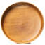 Bol plat en bois de teck plat et large Hachi