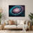 Space Ring Nebula Gray Metal Wall Art-1978737761