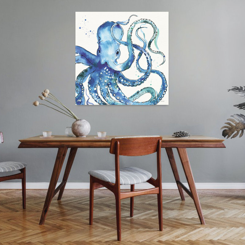 Pieuvre de mer profonde, art côtier, H 32 po x l 32 po