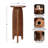 Kanna Wavy Round Mango Wood Drink Table-1888188786